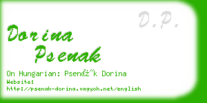 dorina psenak business card